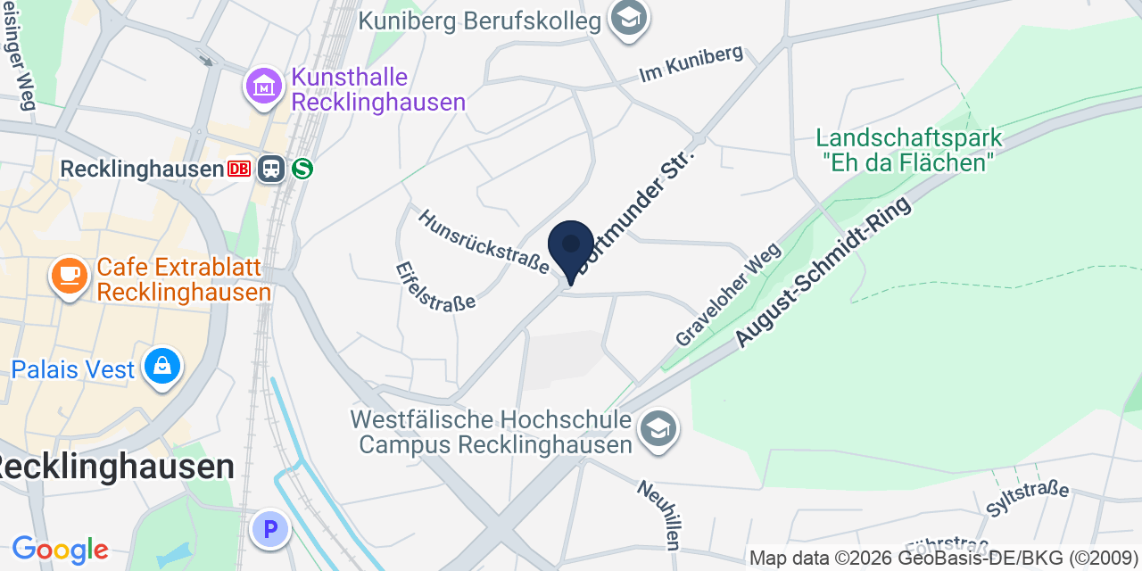 Karte: Standort von ViVo´s Restaurant in Recklinghausen