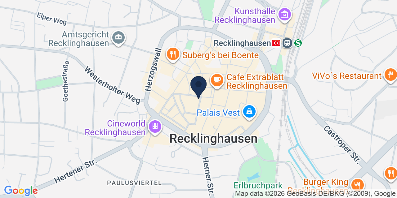 Karte: Standort von Cleverbikes | Recklinghausen in Recklinghausen
