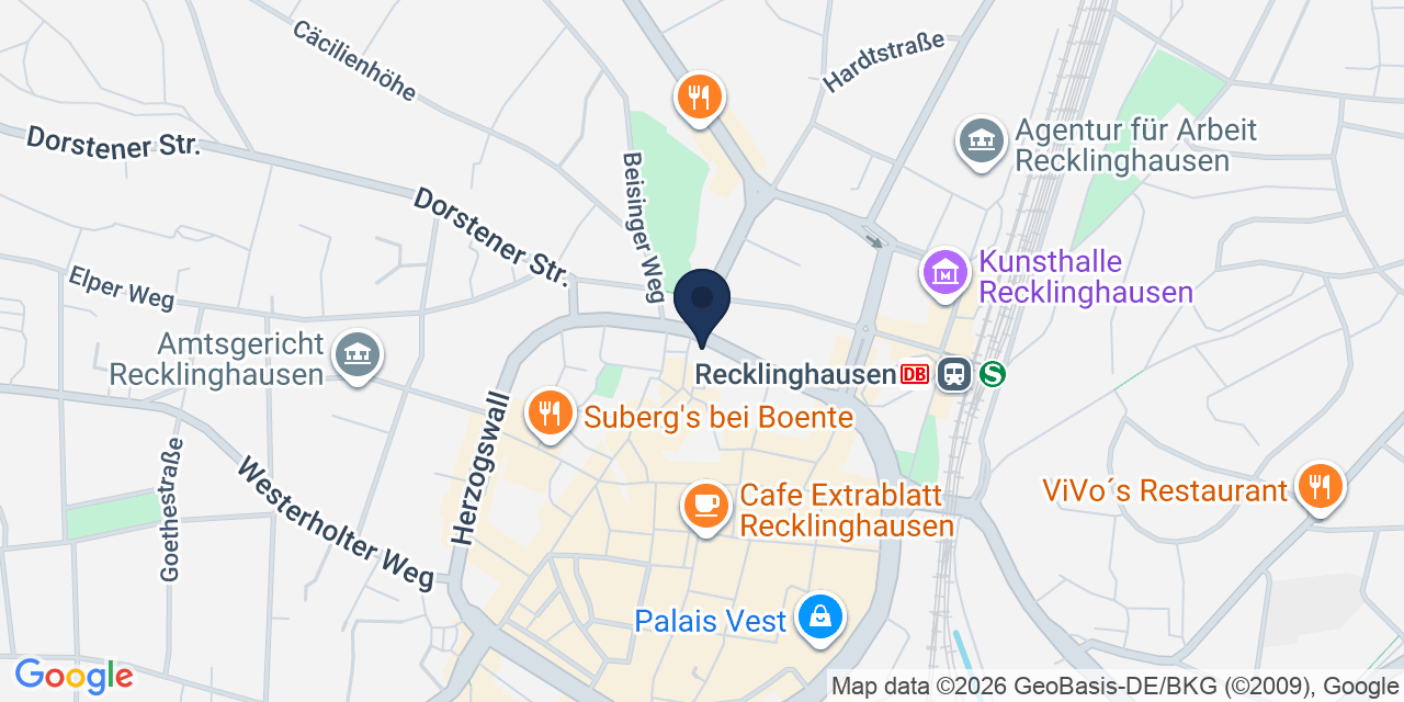 Karte: Standort von mod’s hair Recklinghausen in Recklinghausen