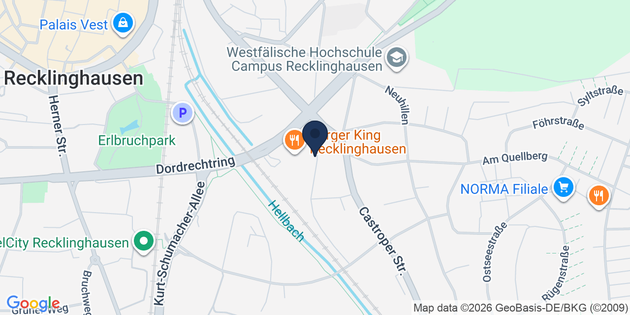 Karte: Standort von Viabeauty in Recklinghausen
